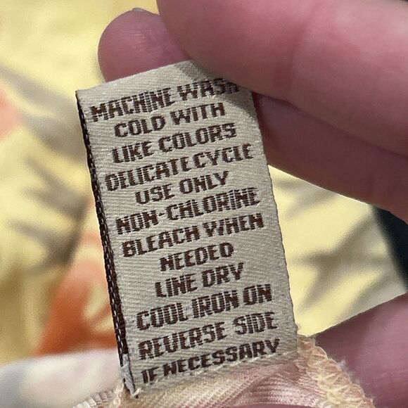 Tahiti Reef Club Dress Womens Large Yellow Pink Hawaiian Floral Beach Tropical - Picture 4 of 6